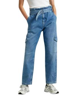 Pepe Jeans Pantalones Tapered Jeans Uhw Utility De