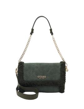 Guess Bolso Davika Flap Shoulder Bag Forest