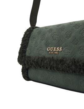 Guess Bolso Davika Flap Shoulder Bag Forest