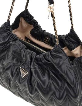 Guess Bolso Eda Large Hobo Black