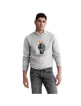 Sudadera Ralph Lauren Oso Gris Para Hombre