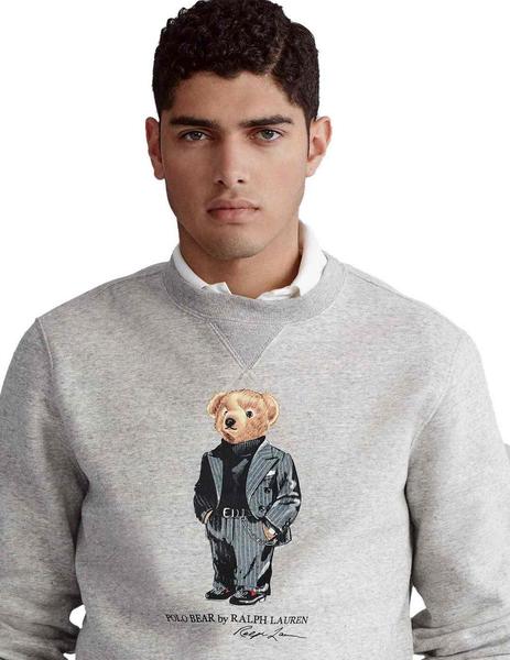 sudadera gris ralph lauren