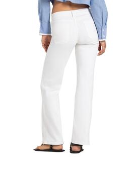 Cambio Pantalon  Tess Wide Leg Pure White Stone