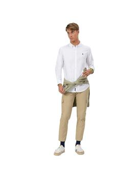 El Pulpo Camisa Cuello Botón Oxford Blanco Puro