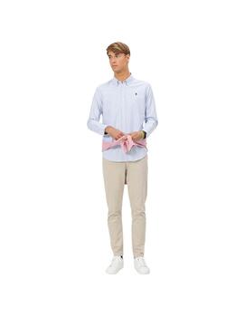 El Pulpo Camisa Oxford Cuello Botón Rayas Azul