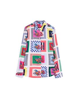 Vilagallo Camisa GABY  CUADROS FLORES
