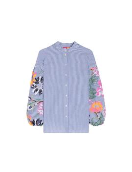 Vilagallo Camisa UMA BORDADO FLORES LENTE