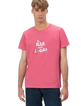 El Pulpo Camiseta  El Mar Todo Lo-Cura Rosa Chicle