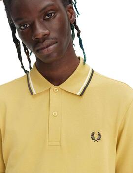 Fred Perry  Polo Hnycmb/Snw/Crtgn