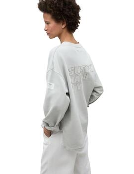Ecoalf Sustainalf Sweatshirt Woman Ice