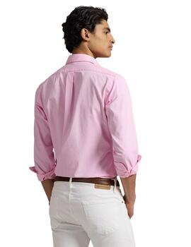 Ralph Lauren Camisa de sarga Custom Fit Rosa
