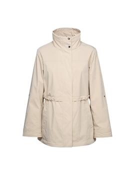 Geox W Claudin Jkt - Emerized Poly Brown Rice