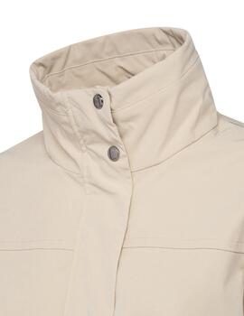 Geox W Claudin Jkt - Emerized Poly Brown Rice