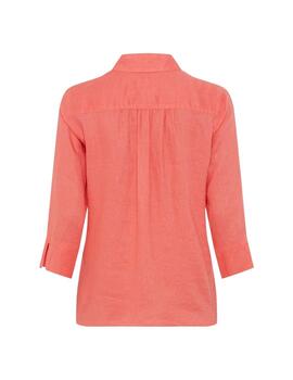Brax Camisa de lino Style Vicki Red