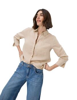 Brax Camisa de lino Style Vicki Walnut