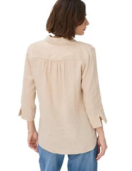 Brax Camisa de lino Style Vicki Walnut