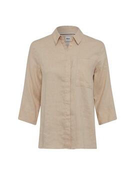 Brax Camisa de lino Style Vicki Walnut