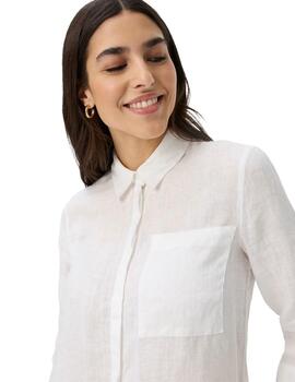 Brax Camisa de lino Style Vicki White