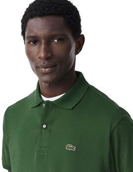 Lacoste Polo BORD-COTES MANCHES COURTES VERT