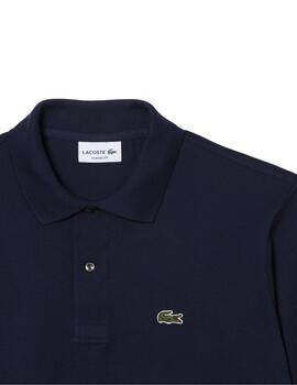 Lacoste Polo BORD-COTES MANCHES COURTES MARINE