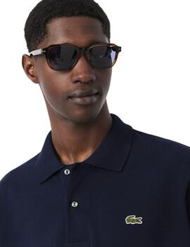 Lacoste Polo BORD-COTES MANCHES COURTES MARINE