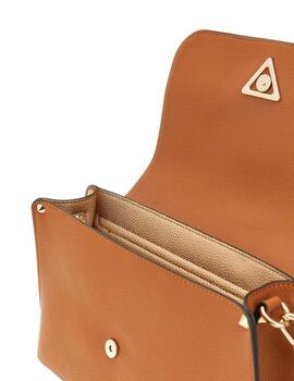 Guess Bolso Meridian Flap Crossbody  Cognac