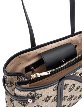 Guess Bolso Beyza Girlfriend Tote  Black Logo