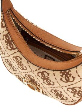 Guess Bolso Circe Hobo Shoulder Bag  Latte Logo