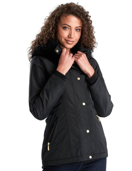 Libro Nueve regular Chaqueta Barbour Negra Para Mujer