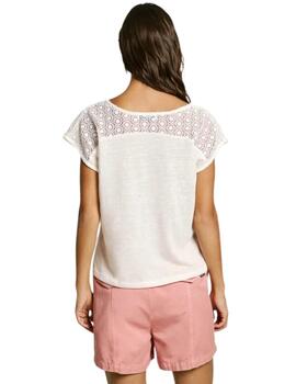 Pepe Jeans Camiseta Vernetta Mousse White