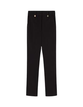 Lola Casademunt Pantalon Campanita Slim Negro