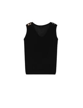 Lola Casademunt Top De Punto Detalle Hombro Cruzad