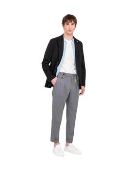 Manuel Ritz Pantalones de traje Gris claro
