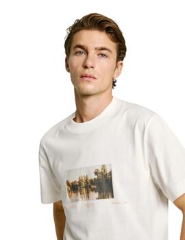 Pepe Jeans  Desmond Tee Off White