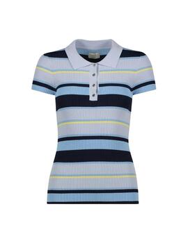 Gaudi Polo In Maglia M/C Color Azul a rayas