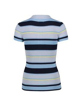 Gaudi Polo In Maglia M/C Color Azul a rayas