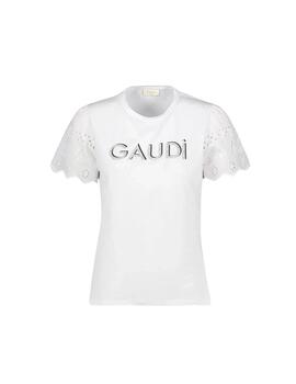 Gaudi T-Shirt M/C Color Blanco