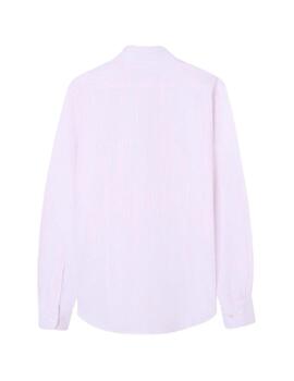 Silbon Camisa Sport Oxford Rayas Rosas