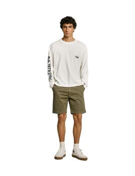 Pepe Jeans  Regular Chino Short Stone Green