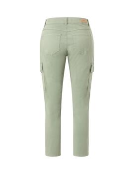 Angels  Pantalones Cici Crop Slit Cargo Verde