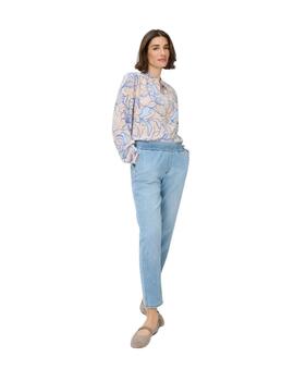 Brax Pantalón Mona Azul goma elástica