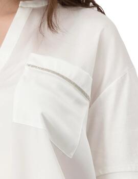 Monari Jersey Blouse Off-White