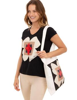 Anna Mora Camiseta Flor