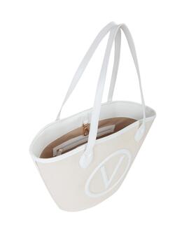 Valentino Bolso Shopping Covent Natur/Bianco