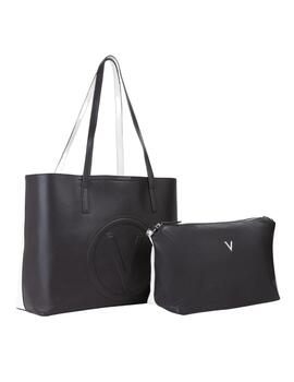 Valentino Bolso Shopping Selena Re Nero/Bianco