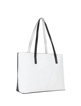 Valentino Bolso Shopping Selena Re Nero/Bianco