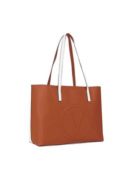 Valentino Bolso Shopping Selena Re Bianco/Cuoio