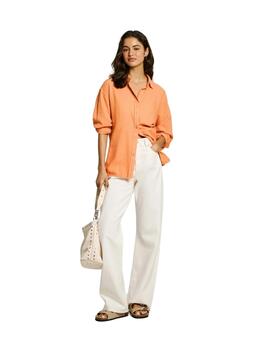 Pepe Jeans Camisa Chipper Washed Orange