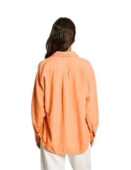 Pepe Jeans Camisa Chipper Washed Orange