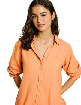 Pepe Jeans Camisa Chipper Washed Orange